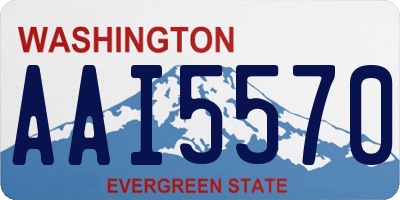 WA license plate AAI5570