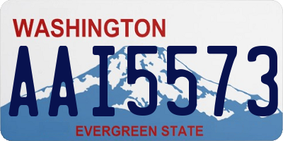 WA license plate AAI5573
