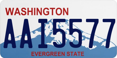 WA license plate AAI5577
