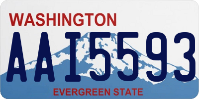 WA license plate AAI5593