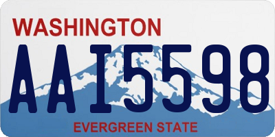 WA license plate AAI5598
