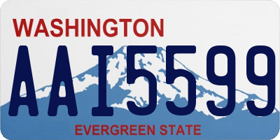 WA license plate AAI5599