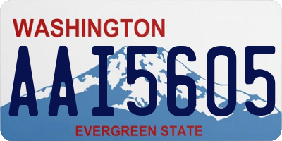 WA license plate AAI5605
