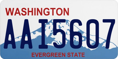 WA license plate AAI5607