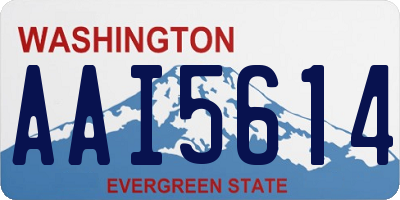 WA license plate AAI5614