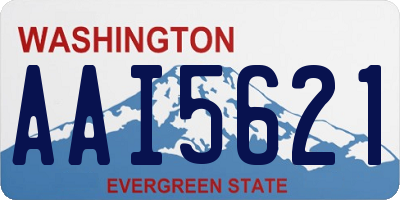 WA license plate AAI5621