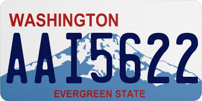WA license plate AAI5622