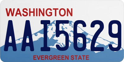 WA license plate AAI5629