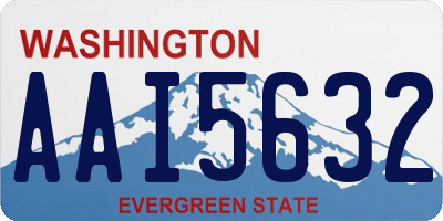 WA license plate AAI5632