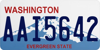 WA license plate AAI5642