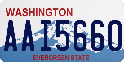 WA license plate AAI5660