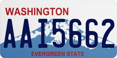 WA license plate AAI5662