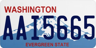 WA license plate AAI5665