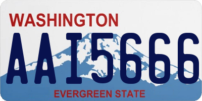 WA license plate AAI5666