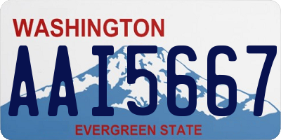 WA license plate AAI5667