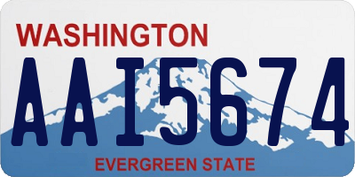WA license plate AAI5674