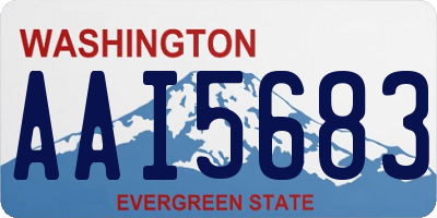 WA license plate AAI5683