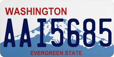 WA license plate AAI5685