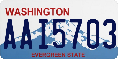WA license plate AAI5703