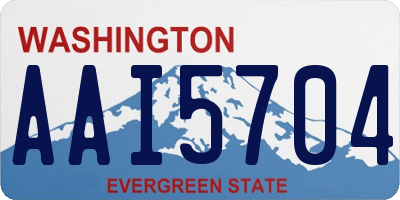 WA license plate AAI5704
