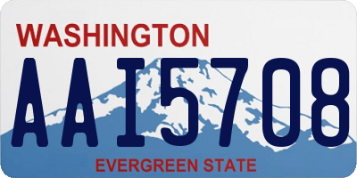 WA license plate AAI5708