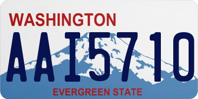 WA license plate AAI5710