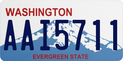 WA license plate AAI5711