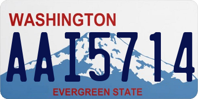 WA license plate AAI5714