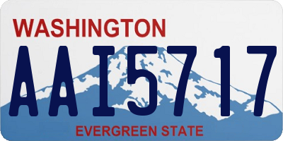 WA license plate AAI5717