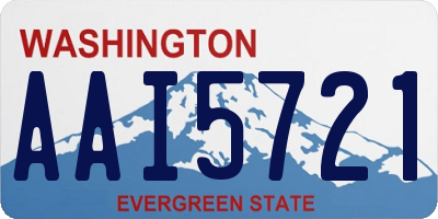 WA license plate AAI5721