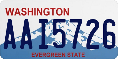 WA license plate AAI5726