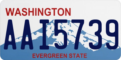 WA license plate AAI5739