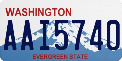 WA license plate AAI5740