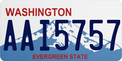 WA license plate AAI5757