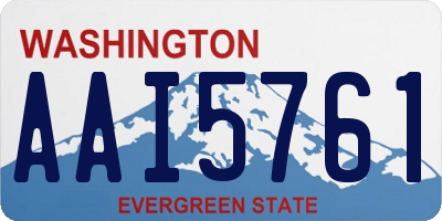 WA license plate AAI5761