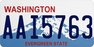 WA license plate AAI5763