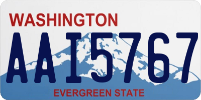 WA license plate AAI5767