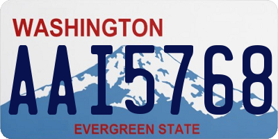 WA license plate AAI5768