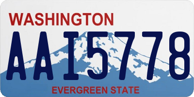 WA license plate AAI5778