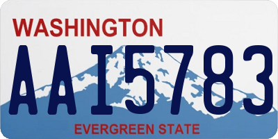 WA license plate AAI5783