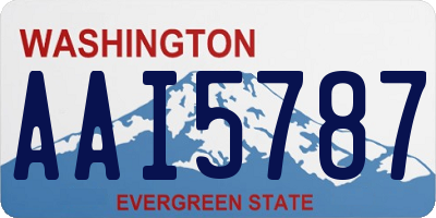 WA license plate AAI5787