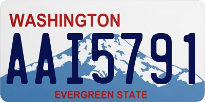 WA license plate AAI5791