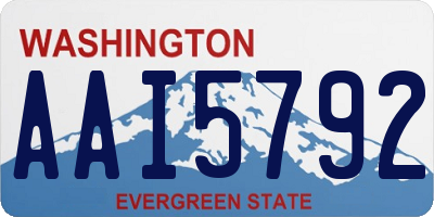 WA license plate AAI5792