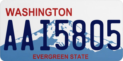 WA license plate AAI5805