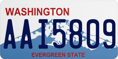 WA license plate AAI5809