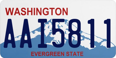 WA license plate AAI5811