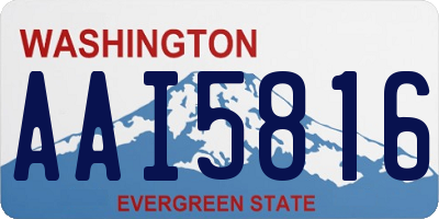 WA license plate AAI5816