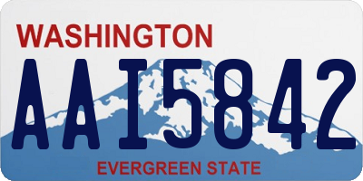 WA license plate AAI5842