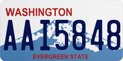 WA license plate AAI5848
