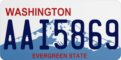 WA license plate AAI5869